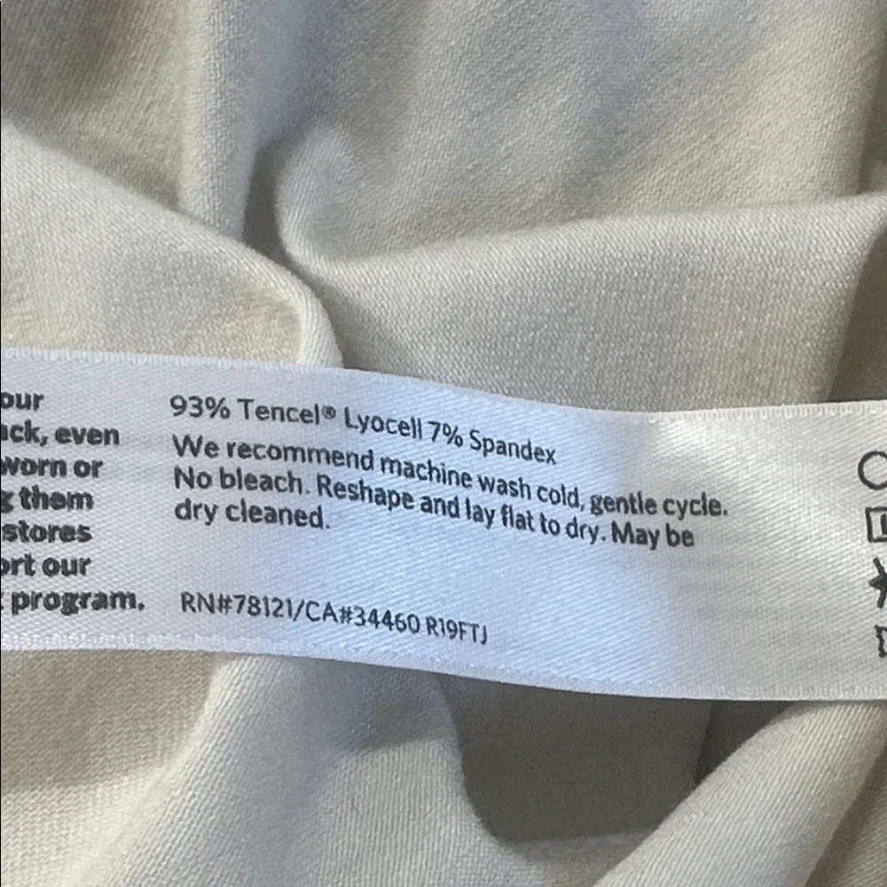 EILEEN FISHER Tencel Long White Open Front Cardigan XL